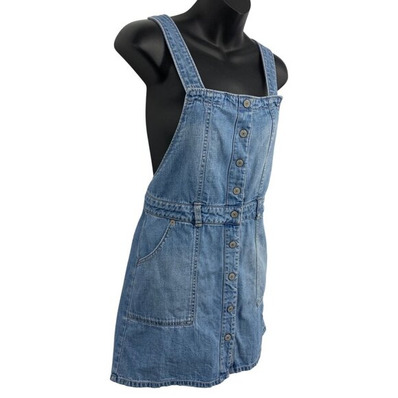 Polo Ralph Lauren Girls Size 16 Denim Jean Button-Front Jumper Dress NWT New - Picture 4 of 13